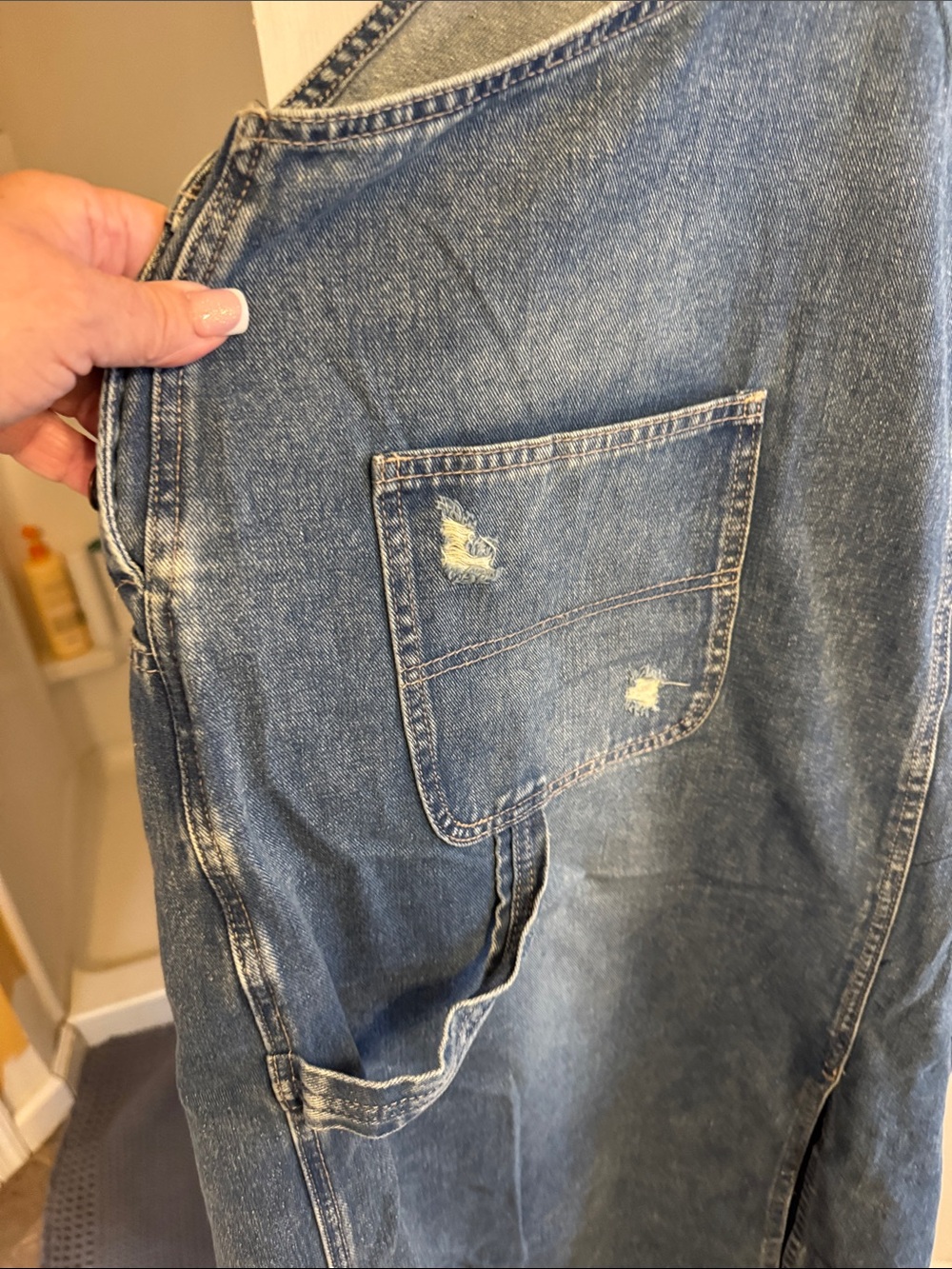 Cider Blue Denim Overall Skirt - Picture 5 of 5